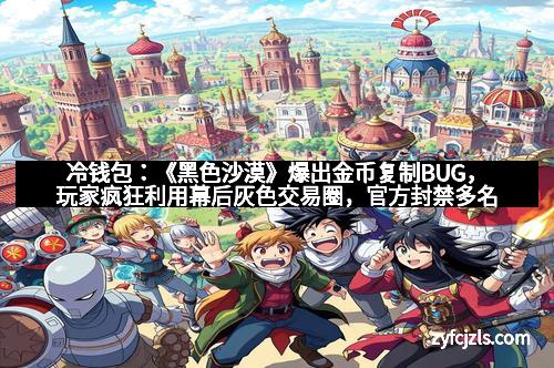 冷钱包：《黑色沙漠》爆出金币复制BUG，玩家疯狂利用幕后灰色交易圈，官方封禁多名恶意账号